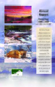 Annual Report Fiscal YearJuly 1, June 30, 2007