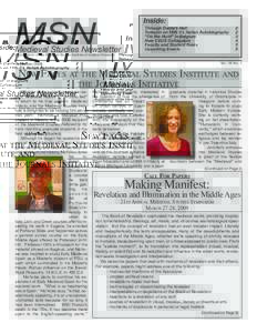 MSN  Inside: Medieval Studies Newsletter