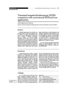 Transnasal esogastroduodenoscopy (EGD): comparison with conventional EGD and new applications
               Maffeiqxp