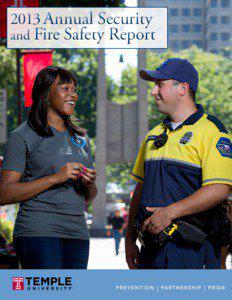 2013 Annual Security  and Fire Safety Report