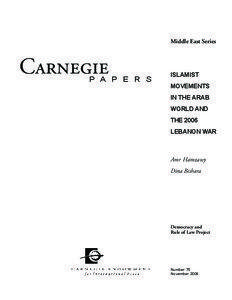 Middle East Series  Carnegie