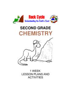 SECOND GRADE  CHEMISTRY 1 WEEK LESSON PLANS AND