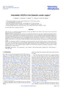 Interstellar HOCN in the Galactic center region
