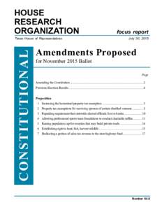 HOUSE RESEARCH ORGANIZATION CONSTITUTIONAL