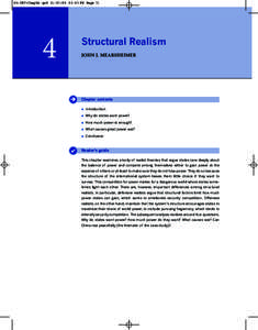 05-IRT-Chap04.qxd[removed]:03 PM Page[removed]Structural Realism JOHN J. MEARSHEIMER