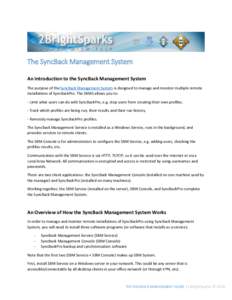 The SyncBack Management Guide