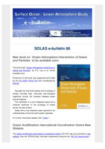 Oceanography / Physical geography / Earth / Ocean acidification / Solas / International Geosphere-Biosphere Programme / Future Earth / IMBER / North Pacific Marine Science Organization / Surface Ocean Lower Atmosphere Study