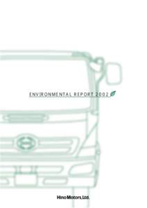 ENVIRONMENTAL REPORT 2002  Contents Foreword  1