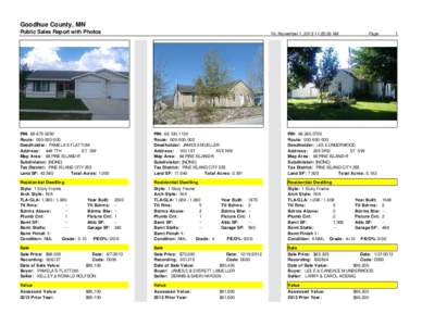 Goodhue County, MN Public Sales Report with Photos Fri, November 1, :25:29 AM  Page