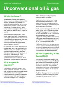 1  Scottish Green Party Briefing note: December 2014