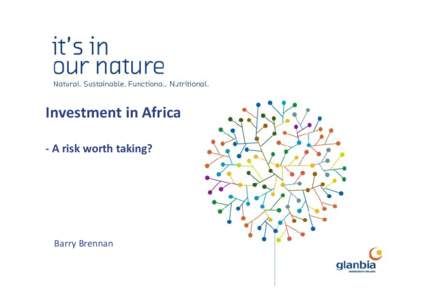 Investment in Africa - A risk worth taking? Barry Brennan  Introduction