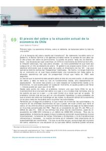 www.itf.org.ar  precio del cobre y la situación actual de la 69| El economía de Chile José Gabriel Palma