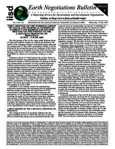 iisd Vol. 9 No. 312 COP-10 Earth Negotiations Bulletin BSWGLR-1 #1