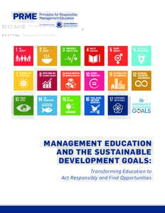 an initiative by the  MANAGEMENT EDUCATION AND THE SUSTAINABLE DEVELOPMENT GOALS: Transforming Education to
