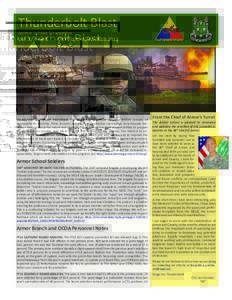 Thunderbolt Blast  Armor School Newsletter Vol. 2, Issue 8 OCTOBER-NOVEMBER 2013