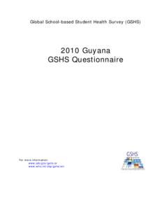 Microsoft Word[removed]Guyana GSHS questionnaire.doc