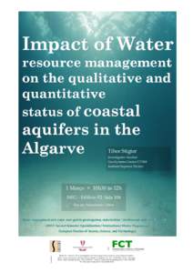 Impact of Water resource management on the qualitative and quantitative status of coastal