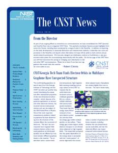 The CNST News F A L LFrom the Director