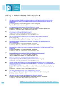 New E-Books February 2014