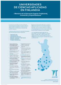 UNIVERSIDADES DE CIENCIAS APLICADAS EN FINLANDIA – Mentores de la Educación Superior Profesional, Innovación y Emprendimiento