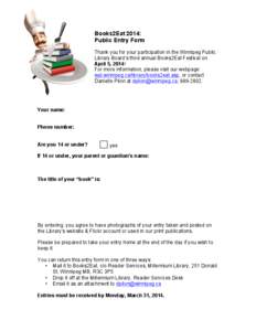 Microsoft Word - Books2Eat Public Entry.doc