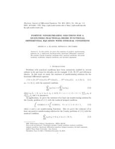 Electronic Journal of Differential Equations, Vol[removed]), No. 166, pp. 1–8. ISSN: [removed]URL: http://ejde.math.txstate.edu or http://ejde.math.unt.edu ftp ejde.math.txstate.edu POSITIVE NONDECREASING SOLUTION