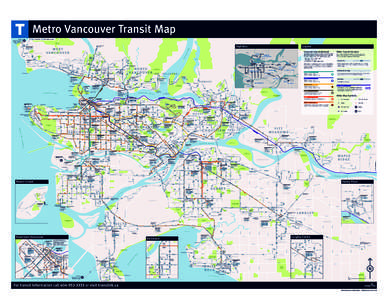 Metro Vancouver Transit Map to Lions Bay / Ferries to Vancouver Island, Bowen Island and