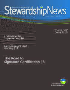 StewardshipNews Audubon International’s Volume 17, Issue 1  Winter 2014