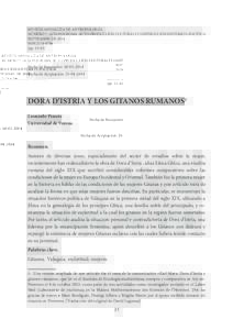 REVISTA ANDALUZA DE ANTROPOLOGÍA. NÚMERO 7: GITANOS/ROMA: AUTO-PRODUCCIÓN CULTURAL Y CONSTRUCCIÓN HISTÓRICO-POLÍTICA SEPTIEMBRE DE 2014 ISSNpp]