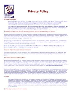 Microsoft Word - ESS Inc  Privacy Policy[removed]doc