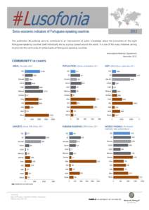   Socio-economic indicators of Portuguese-speaking countries 2012
