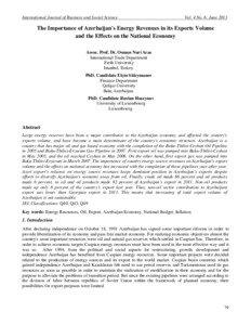 International Journal of Business and Social Science  Vol. 4 No. 6; June 2013
