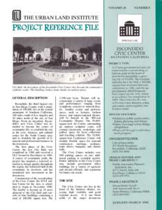 The Urban Land Institute Project Reference File