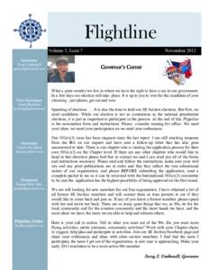Flightline Volume 5, Issue 7 November[removed]Governor