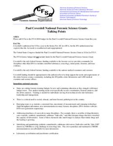 Microsoft Word - DOTH Coverdell Talking Points Final.doc