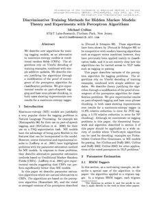 Proceedings of the Conference on Empirical Methods in Natural Language Processing (EMNLP), Philadelphia, July 2002, pp[removed]Association for Computational Linguistics.