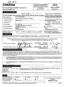11550 CHAR500 NYS Annual Filing for Charitable Organizations