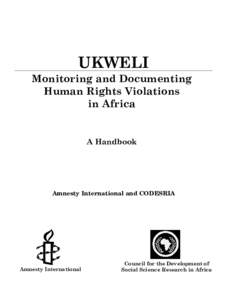 UKWELI Monitoring and Documenting Human Rights Violations in Africa  A Handbook