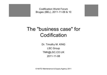 Microsoft PowerPoint - Codification World Forum - TMK[removed]001.ppt
