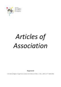 Articles of Association Registered th