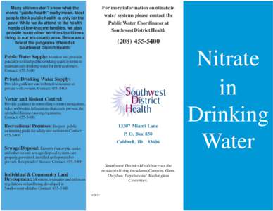 nitrateindrinkingwaterbrochure.pmd