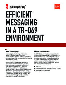guide  Efficient Messaging in a TR-069 Environment