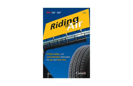 TP 2823 ECritical safety and environmental information for you and your tires