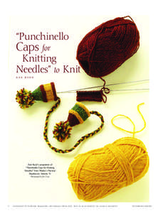 “Punchinello Caps for 				 Knitting Needles” to Knit Ann Budd