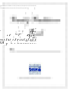 Family Traditions Book By: ______________________ Made at the Alabama Department of Archives and History 