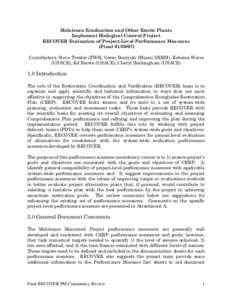 Microsoft Word - Melaleuca Biocontrol PM Consistency Review FINAL.doc