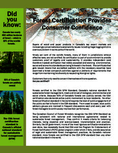 Did you know: Canada has nearly 400 million hectares of forest – which is