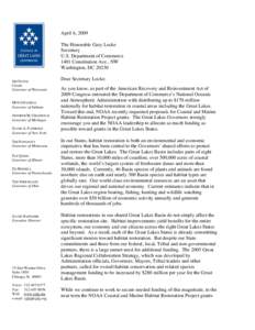 Microsoft Word - Draft letter to NOAA leadership 3-09 redline clean.doc