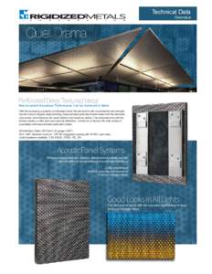 Technical Data  Overview Perforated Deep Textured Metal