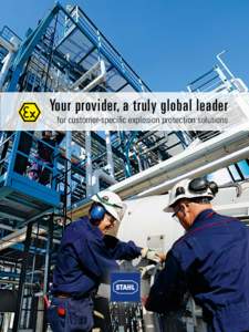 Your provider, a truly global leader for customer-specific explosion protection solutions Customer-oriented system solutions R. STAHL offers more than the sum of all components